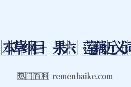 本草纲目·果六·莲藕近义词是什么意思的图片